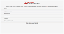 Desktop Screenshot of mobile.tiroides.com.mx