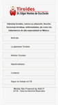 Mobile Screenshot of mobile.tiroides.com.mx